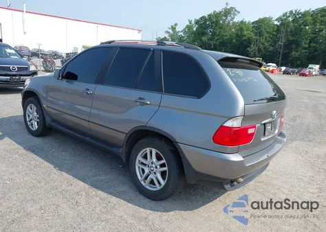 2004 BMW X5 3.0I из США, поврежденный, VIN 5UXFA13584LU42399